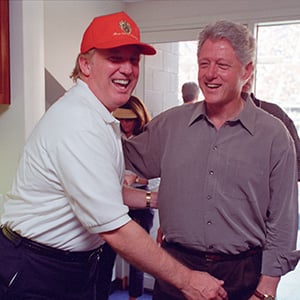 Donald Trump and Bill Clinton once posed together, America ...